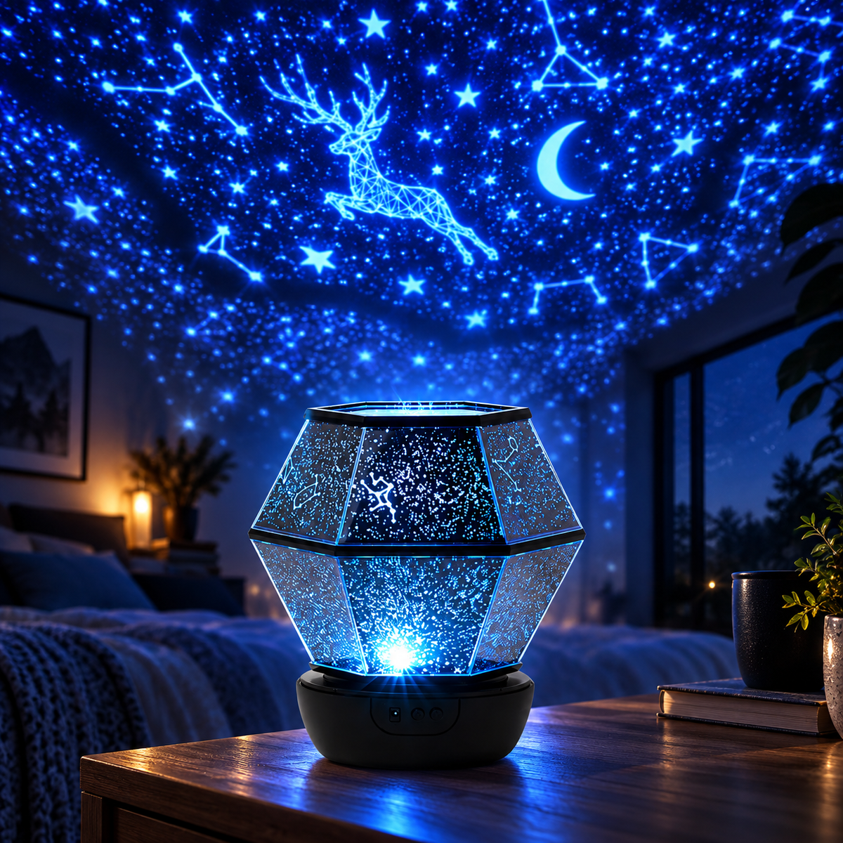 Galaxy Star Projector – Nebula & Starry Sky Night Light