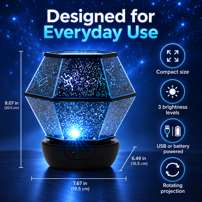 Galaxy Star Projector – Nebula & Starry Sky Night Light