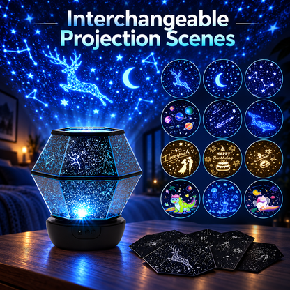 Galaxy Star Projector – Nebula & Starry Sky Night Light